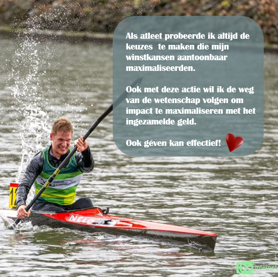 Jules aan het kajakken